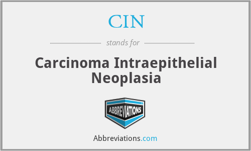 What is the abbreviation for carcinoma intraepithelial neoplasia?